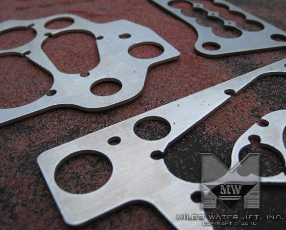 Gasket Manufacturing at MILCO Waterjet - Custom Gaskets made from 17-4 Stainless Cut with Waterjet, in Orange County, Southern California