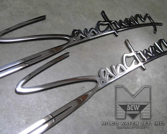 Custom Signage - MILCO Waterjet - Sanctuary Hotel in New York Custom Signage - MILCO Waterjet - Sanctuary Hotel in New York